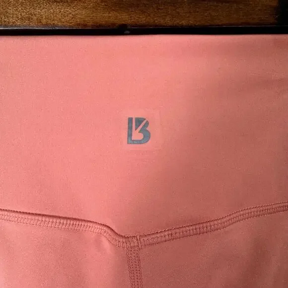 buffbunny | peach lazer cut high waisted perforated women's leggings sz M - Picture 6 of 8